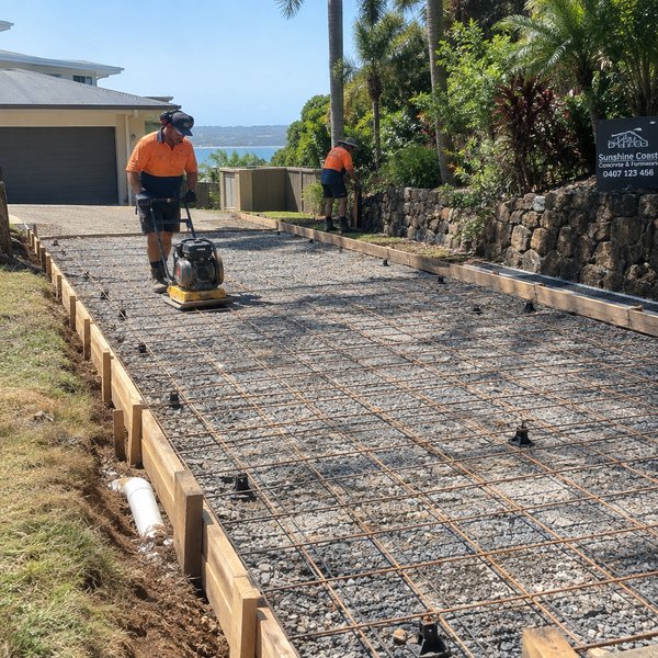 Less Work to Keep the Driveway Presentable - Coloured, Stamped & Stencilled driveways in the Sunshine Coast